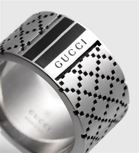 silver gucci ring|gucci sterling silver rings.